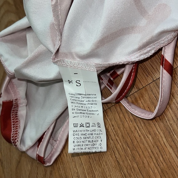 Cherry Print Pajama Top With Bow NWOT - Picture 6 of 8